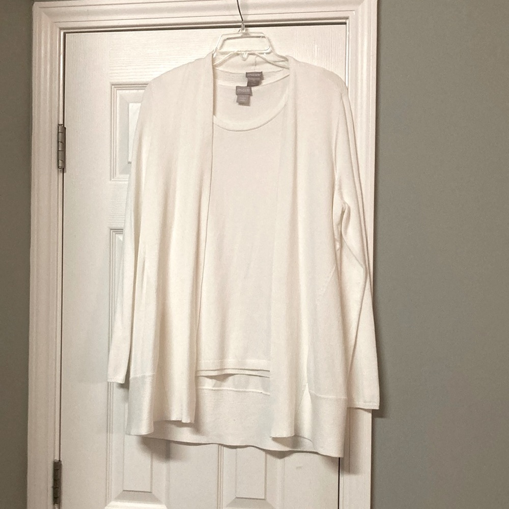 Knit tank & cardigan